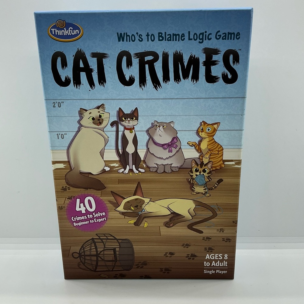 Cat Crimes Logic Game 100% Complete For Single Player or Co -Op Thinkful